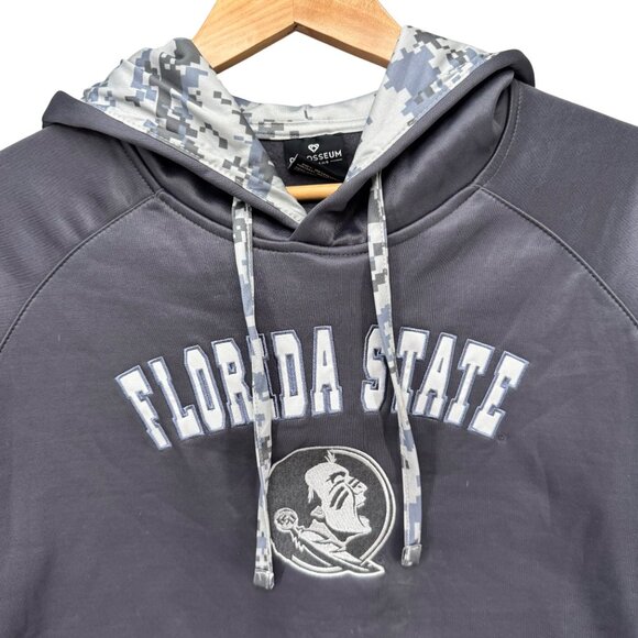 Florida State Seminoles OHT Hoodie Womens Grey Camo Military Appreciation Size M - Picture 3 of 9